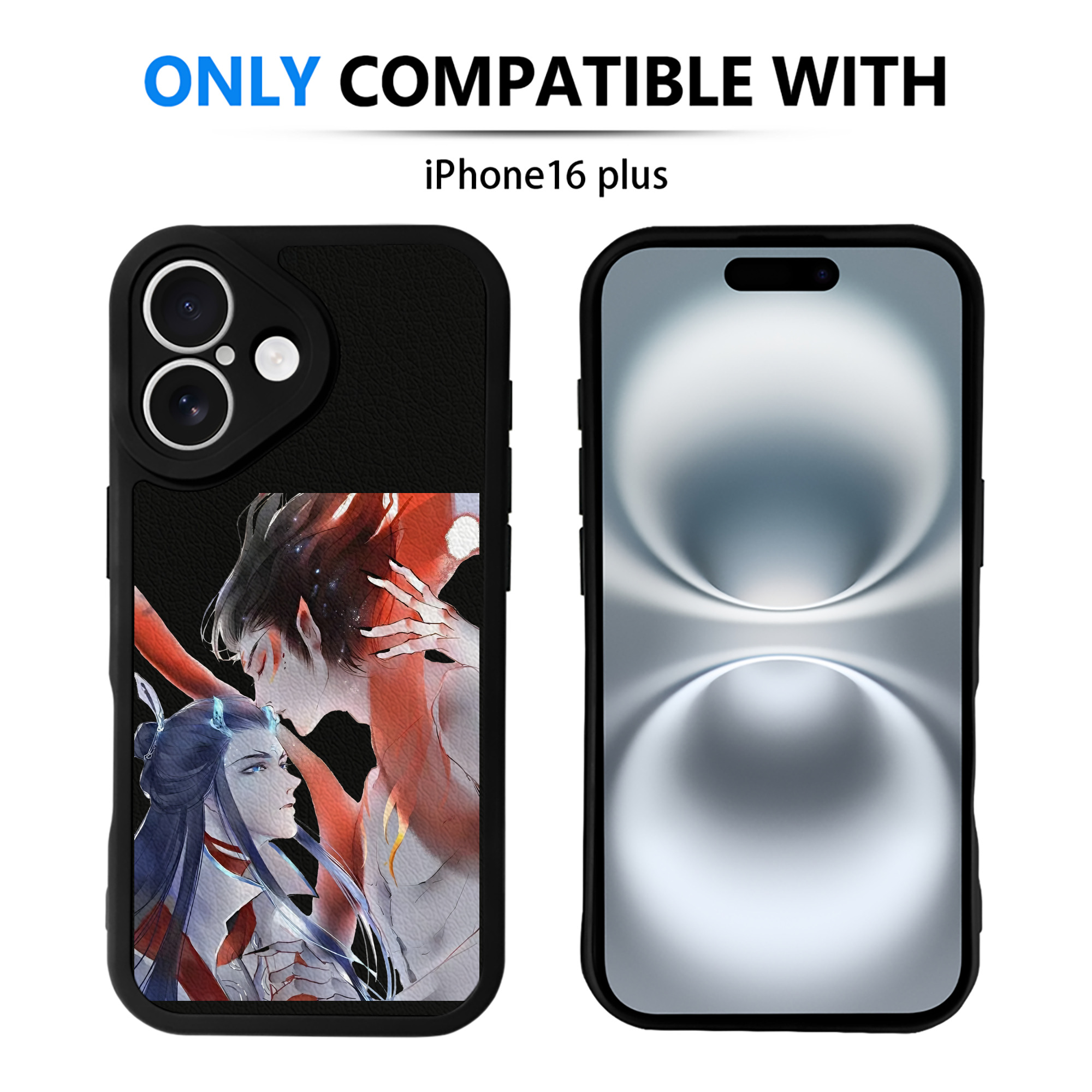 （画像用） Ne Zha 2 ナタ 魔童の大暴れ 【iPhone 16シリーズ対応】シリコンスマホケース（レザー調） 材質：シリコン